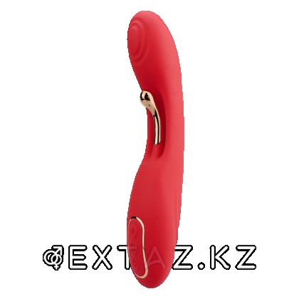 Вибратор сгибаемый с двойной стимуляцией, красный от sex shop Extaz