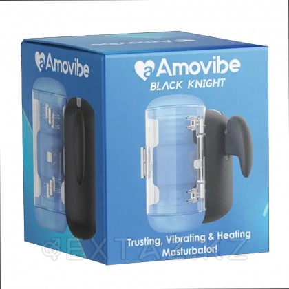 Инновационный робот-мастурбатор Black Knight с функциями пенетрации, вибрации и нагрева от Amovibe от sex shop Extaz фото 14