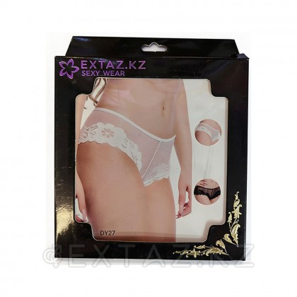 Трусики White Floral, белый, XL-2XL от sex shop Extaz фото 2