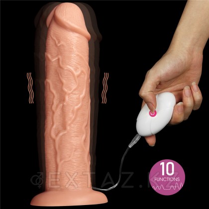 Фаллоимитатор реаилистик с вибрацией (28 см) от sex shop Extaz фото 12