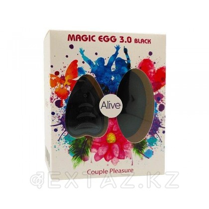 Виброяйцо Alive Magic Egg с пультом ДУ, черный от sex shop Extaz фото 4