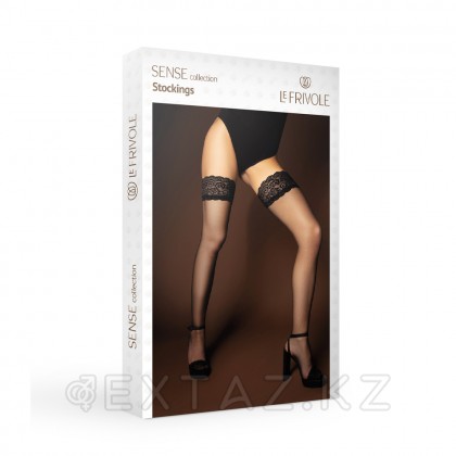 Черные капроновые чулки 20 ден с кружевной резинкой (SENSE) (2/3) от sex shop Extaz фото 3