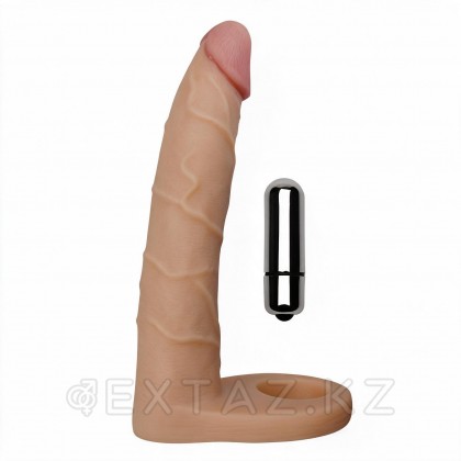 Насадка-фаллоимитатор для двойного проникновения с вибрацией Ultra Soft  (17,8*3) от sex shop Extaz