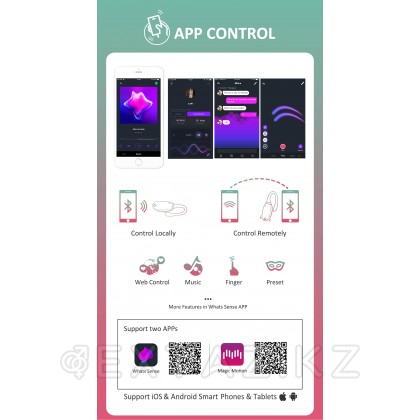 Виброяйцо Magic Motion Fugu зеленое от sex shop Extaz фото 4