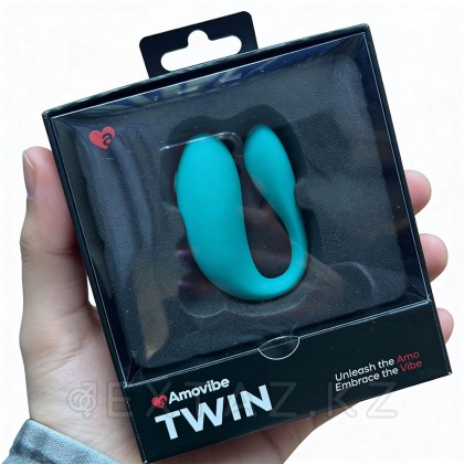 Вибратор для пар TWIN Tiffany с управлением через приложение от Amovibe от sex shop Extaz фото 2