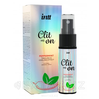 Охлаждающий жидкий вибратор для клитора с мятным вкусом Intt Clit Me On Peppermint 12 мл от sex shop Extaz фото 2