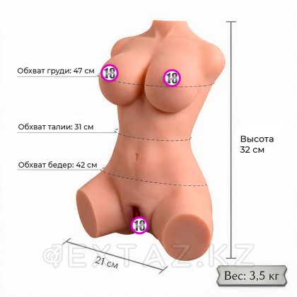 Сексуальный женский торс с вагиной и анусом Vera от sex shop Extaz фото 2