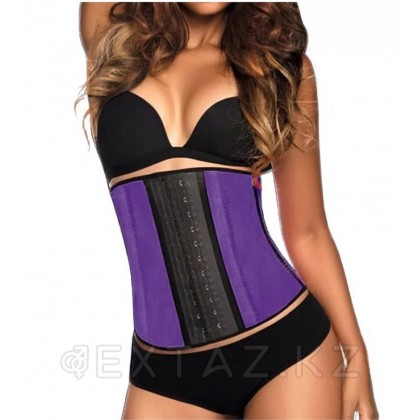 Эластичный утягивающий фиолетовый корсет под грудь, размер M от sex shop Extaz фото 6