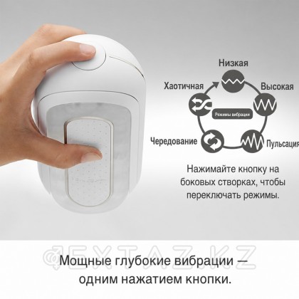 TENGA Мастурбатор Flip Zero с вибрацией белый от sex shop Extaz фото 4