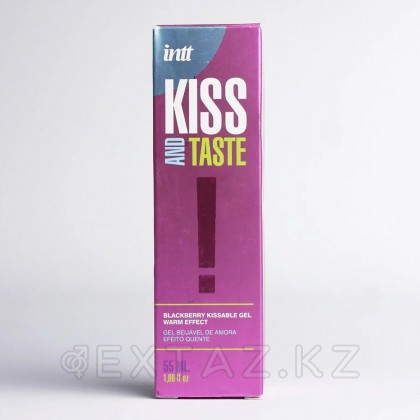 Гель со вкусом ежевики и согревающим эффектом INTT Kiss ans taste! 55 мл от sex shop Extaz фото 3