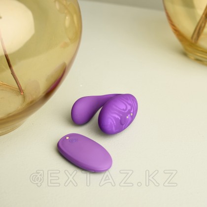 Вибратор для пар Tween+ с управлением через приложение от Amovibe фиолетовый от sex shop Extaz фото 5