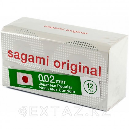 Презервативы полиуретановые Sagami Original 0.02, 12 шт. от sex shop Extaz