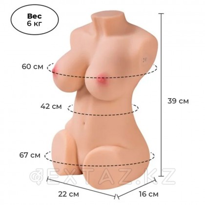 Сексуальное женское тело с двойным входом для мастурбации Wendy от sex shop Extaz фото 13