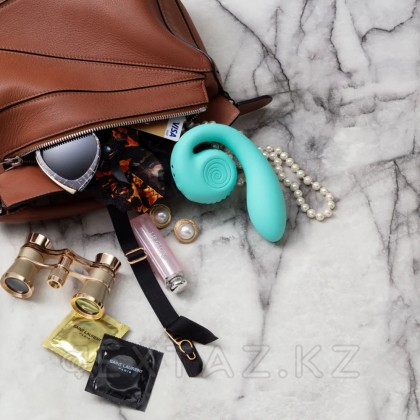 Двойной стимулятор точки G SVibe Snail GIZI цвет тиффани от sex shop Extaz фото 4