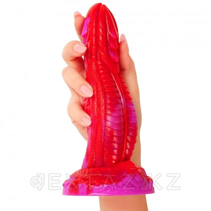 Фаллоимитатор Magic Hero (19×5,4 см) розово-красный от sex shop Extaz фото 3