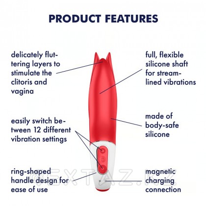 Вибромассажер Satisfyer Vibes Power Flower (18,5 см) от sex shop Extaz фото 2