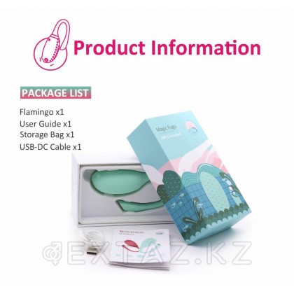 Виброяйцо Magic Motion Fugu зеленое от sex shop Extaz фото 2