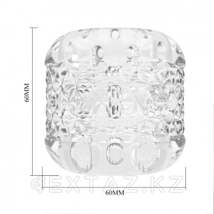 Мастурбатор с текстурированным каналом Crystle прозрачный от sex shop Extaz фото 8