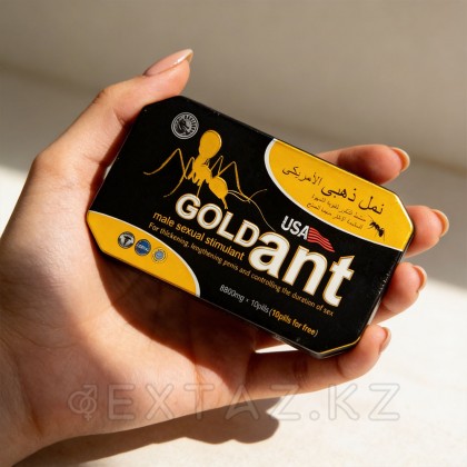 Мужской возбудитель Gold ant (с витамином 10 таблеток + 10 витаминок) от sex shop Extaz фото 3