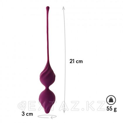 Вагинальные шарики Alcor LYRA Le Frivole, в cливовом цвете, One Size от sex shop Extaz фото 4