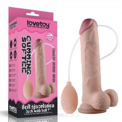 Реалистичный фаллоимитатор Lovetoy (22,9×4,6 см) с имитацией семяизвержения от sex shop Extaz фото 9