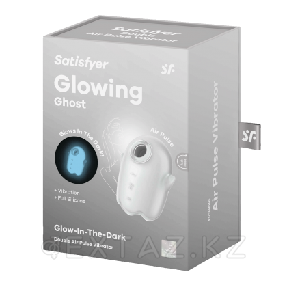 Мини-вибратор с воздушной стимуляцией Satisfyer Glowing Ghost серый (светится в темноте) от sex shop Extaz фото 6