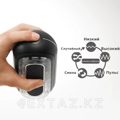 Мастурбатор Tenga Flip Zero Gravity с вибрацией, черный от sex shop Extaz фото 2