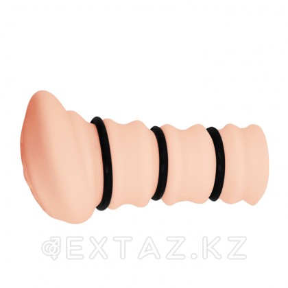 Мастурбатор в виде вагины с 3 кольцами Rossi от sex shop Extaz фото 6