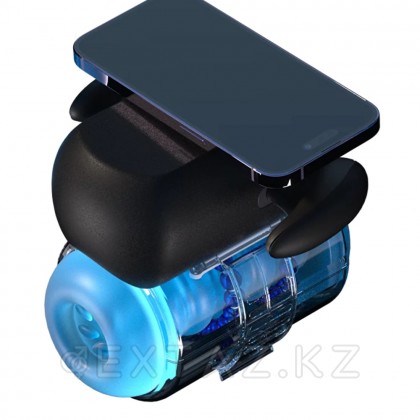 Инновационный робот-мастурбатор Black Knight с массажем бусинами от Amovibe от sex shop Extaz фото 10