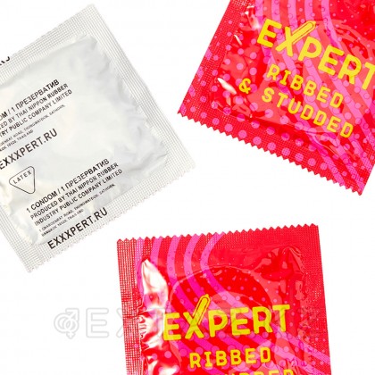 Презервативы EXPERT Ribbed&Studded, ребристо-точечные, 3 шт от sex shop Extaz фото 4
