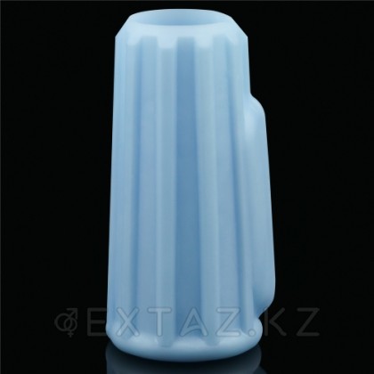 Насадка на пенис с вибрацией Ridge Knights Ring (10*3,7) голубая от sex shop Extaz фото 3