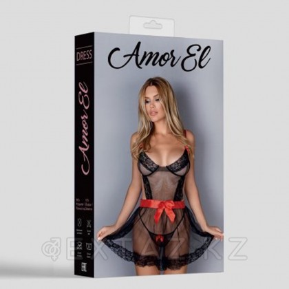 Эротическое платье Maura S/M черно-красное от sex shop Extaz фото 3