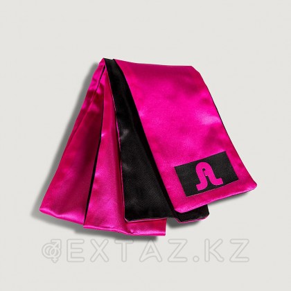 Сатиновая лента розово-черная Adrien lastic от sex shop Extaz фото 4