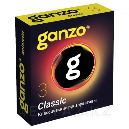 Презервативы классические Ganzo Classic Black Edition 3 шт. от sex shop Extaz