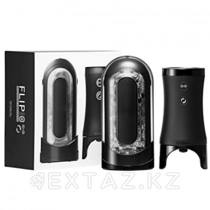 Набор Tenga Flip Zero Electronic Vibratation: мастурбатор с вибрацией и устройство вращения от sex shop Extaz