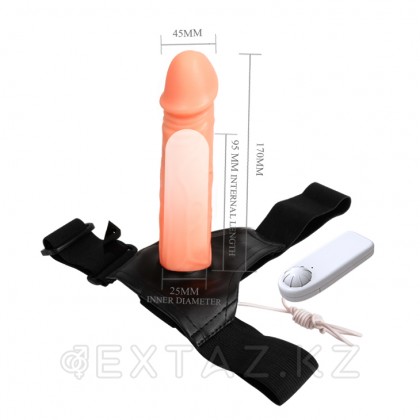 Фалопротез-страпон с вибрацией от sex shop Extaz фото 6