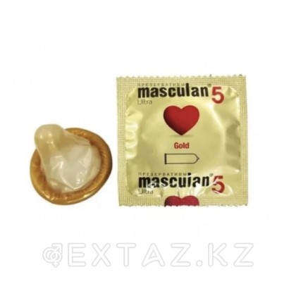 Презервативы Masculan, 5 ultra, золотые, 19 см, 5,3 см, 10 шт. от sex shop Extaz фото 3