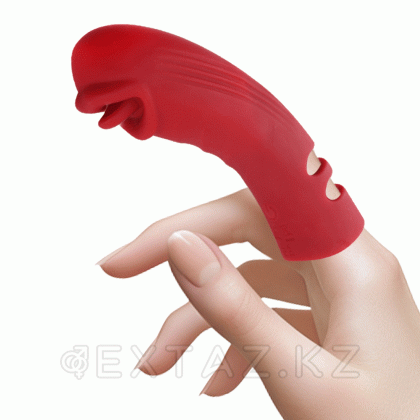 Силиконовый вибратор на палец с дополнительной стимуляцией от sex shop Extaz