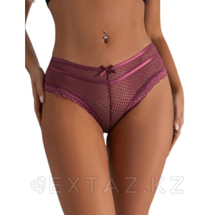 Трусики танга Ladies, бордовые, XS-S от sex shop Extaz