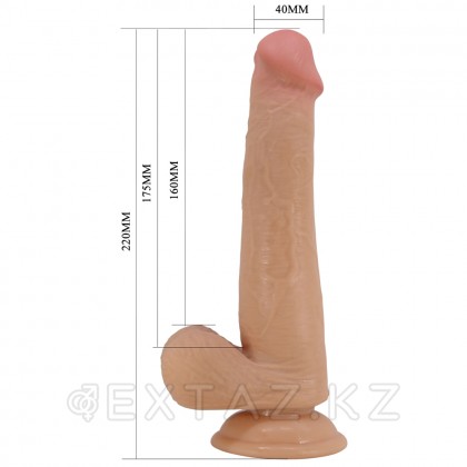 Реалистичный фаллоимитатор на присоске Tallen Sliding skin (22*4 см) телесный от sex shop Extaz фото 7