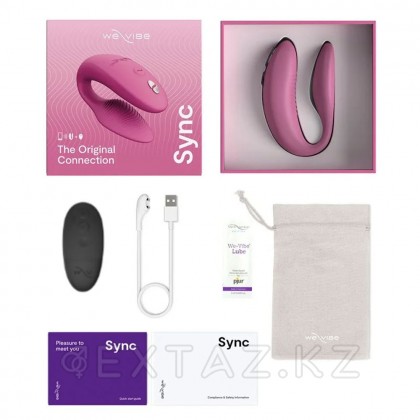 Вибратор для пар We-Vibe Sync 2 розовый (в комплекте батарейка для пульта) от sex shop Extaz фото 8