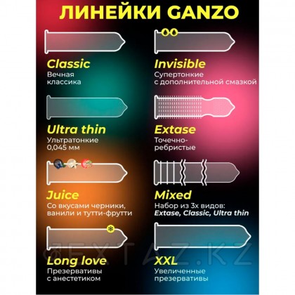 Презервативы GANZO Ultra Thin, ультратонкие, 15 шт от sex shop Extaz фото 4