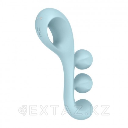 Мультифункциональный вибратор для тройной стимуляции Satisfyer Tri Ball 2 голубой от sex shop Extaz фото 6