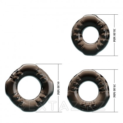 Набор эрекционных колец Baile Cock rings, 3 шт от sex shop Extaz фото 5