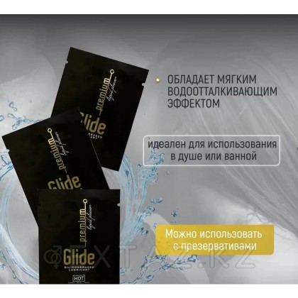 Лубрикант на силиконовой основе Hot Premium Glide (пробник 3 мл.) от sex shop Extaz фото 2
