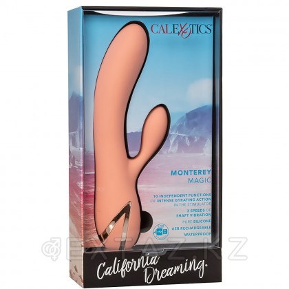 Вибромассажер-кролик CalExotics California Dreaming Monterey Magic (12.75 x 3.75 см) от sex shop Extaz фото 13