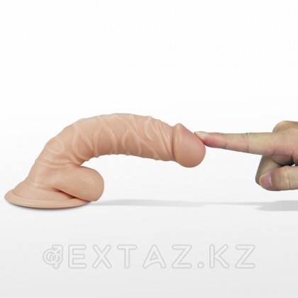 Вибратор реалистик на присоске - 19 см. от sex shop Extaz фото 3