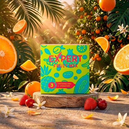 Презервативы EXPERT Fruit Mix, фруктовые ароматизированные, 3 шт от sex shop Extaz фото 4
