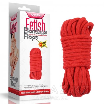 Верёвка для бондажа (10 м. красная) от sex shop Extaz фото 2