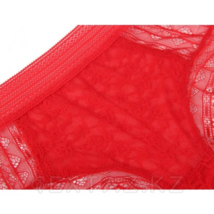 Трусики бразилиана Floral Lace красные (размер XS-S) от sex shop Extaz фото 4
